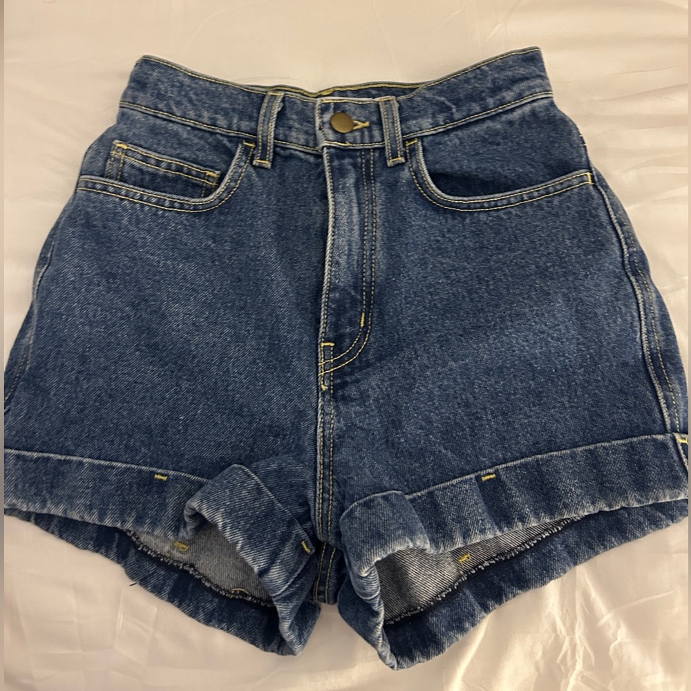 American Apparel Blue Jean Shorts